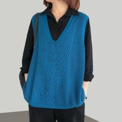 Stylish V-Neck Winter Sweater - Image 2