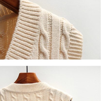 Spiral Embossed Knitwear Vest - Image 4