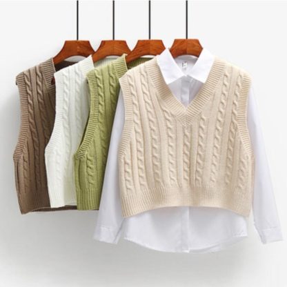 Spiral Embossed Knitwear Vest