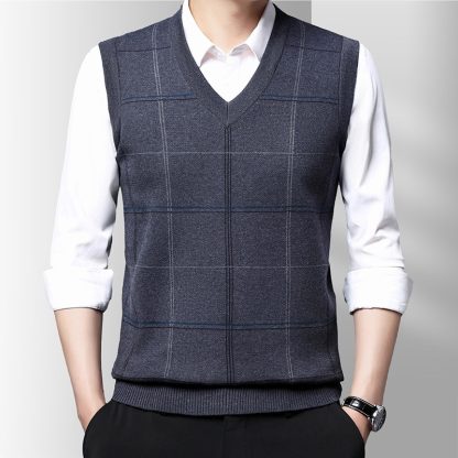 Simple and Chic Plaid Vest - Image 2