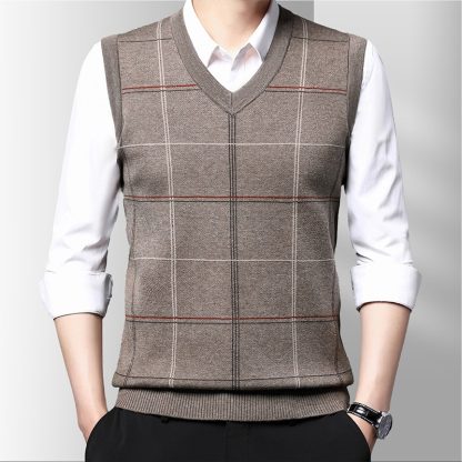 Simple and Chic Plaid Vest - Image 3