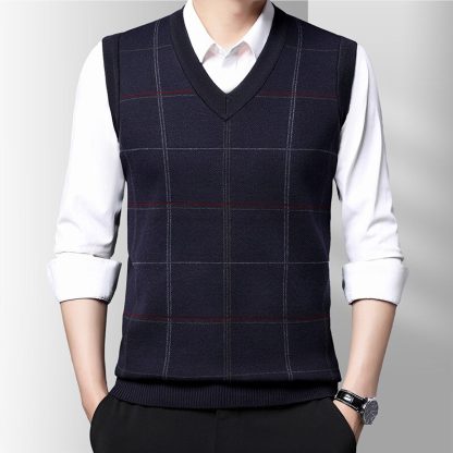 Simple and Chic Plaid Vest