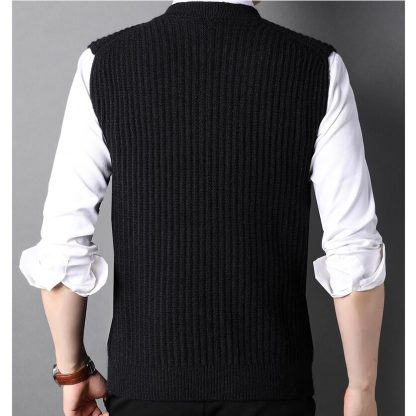 Stylish Men’s Sweater Vest - Image 2