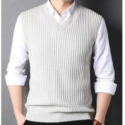Stylish Men’s Sweater Vest - Image 4