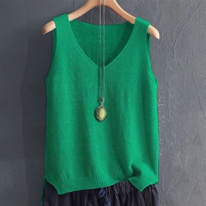 Stylish Knit Vest Plus - Image 7