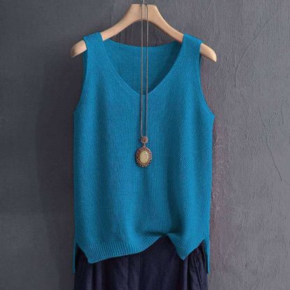 Stylish Knit Vest Plus - Image 4