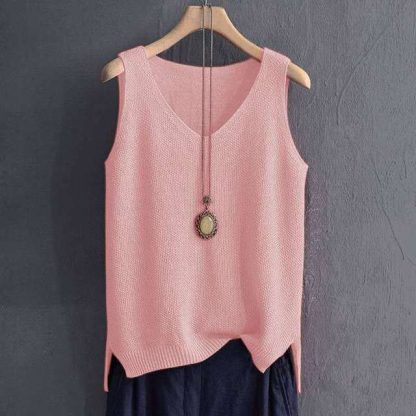 Stylish Knit Vest Plus - Image 8