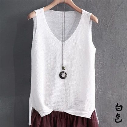 Stylish Knit Vest Plus - Image 9