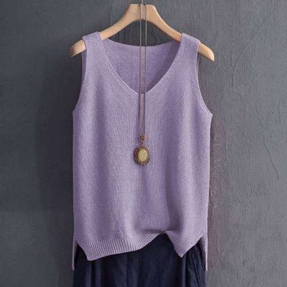 Stylish Knit Vest Plus - Image 5