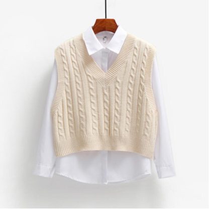 Spiral Embossed Knitwear Vest - Image 7