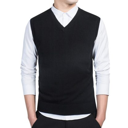 Plus Size Knit Vest Men - Image 3