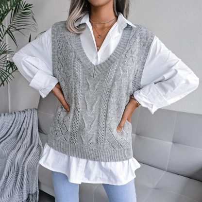 Beautiful Design Knitted Vest - Image 4