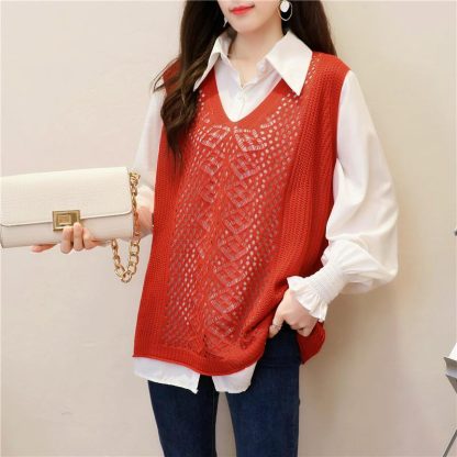 Nice Design Sleeveless Sweater - Image 2
