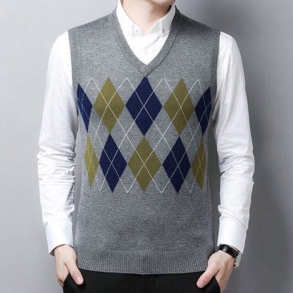 Gentleman’s Style Vest Sweater - Image 14