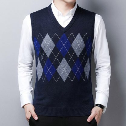 Gentleman’s Style Vest Sweater - Image 10