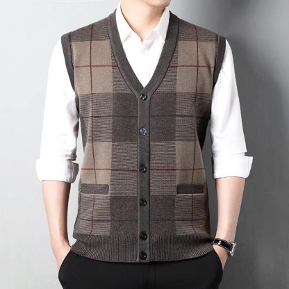 Men’s Plus Size Button-down Vest - Image 2