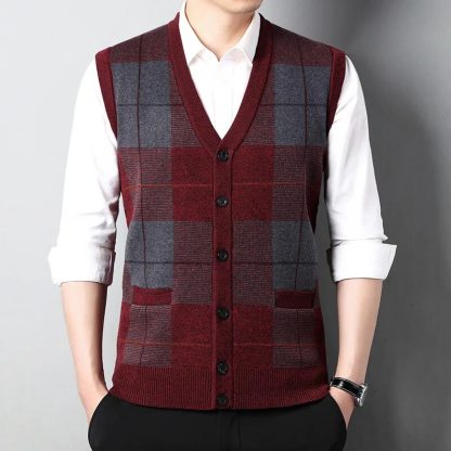 Men’s Plus Size Button-down Vest - Image 3