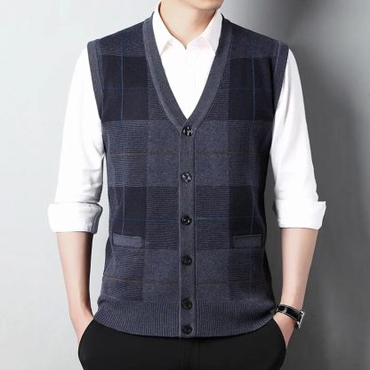 Men’s Plus Size Button-down Vest - Image 4