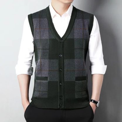 Men’s Plus Size Button-down Vest - Image 10