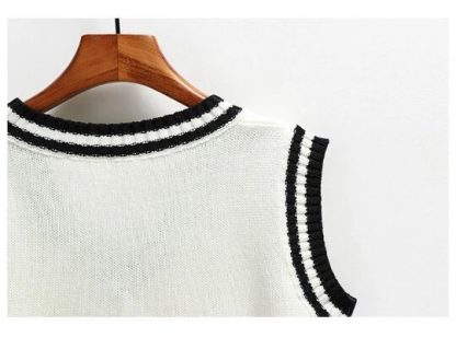 Autumn V-neck Sweater Vest - Image 7