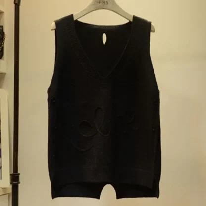 Loose Sleeveless Sweater Top - Image 5