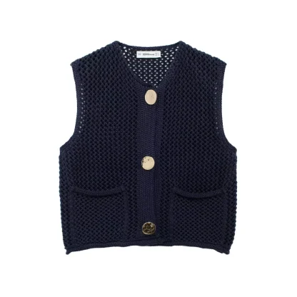 Chic Patch Pocket Cardigan - Image 2