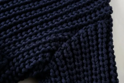 Loose Fit Button-Up Knit Cardigan - Image 5