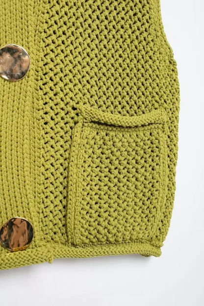 Chic Patch Pocket Cardigan - Image 5